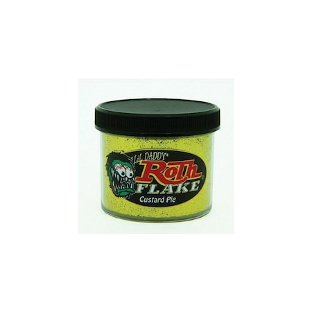 Roth Flake & Pearl Product Custard Pie Solid Metal Flake, Standard .015 Size, 2oz Jar RF118